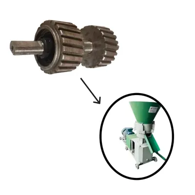 Farmiaze Roller for Farmiaze 10 HP Pellet Machine with Electric Panel for Medium-scale Farms, Feed Mills etc