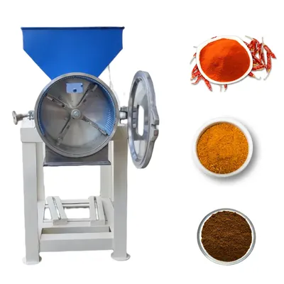 Commercial Semi-Automatic 4 HP MS Pulverizer Machine/Masala Grinder Pedisal Model Without Motor