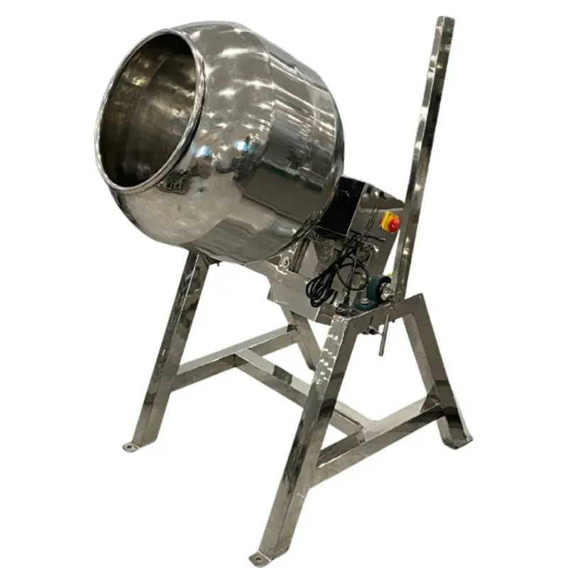 10 kg SS Round Tilting Coating Pan Machine, with 0.5 HP Motor