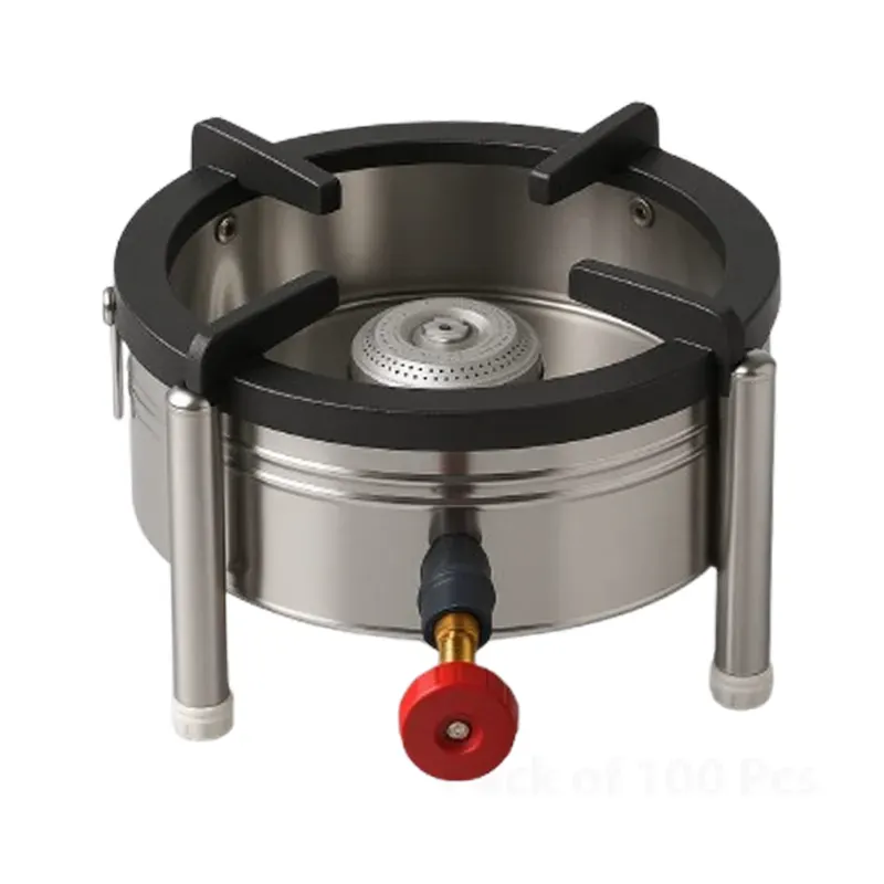 GBE 10 x 10 Inch Round Catering Burner with Stainless Steel Body