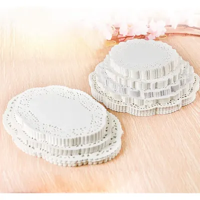 POCHEON Pocheon® Round Lace Paper Doilies for Dessert, Pastry, Cupcakes Tableware Decoration (Size-8.5 Inch) (Pack of 200)