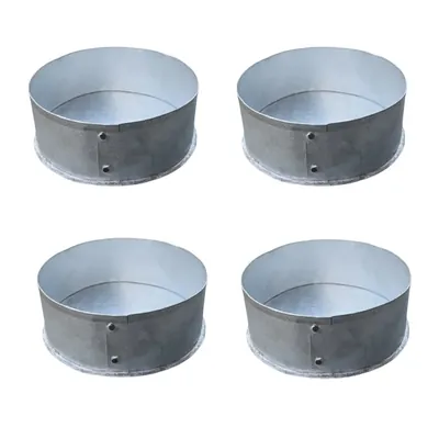 Heavy Duty Long Lasting (Pack of 4) Aluminum 5 Inch Round Shape Cake Moulds for Bakery Use