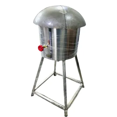 SS 20 x 34 Inch Gas Operated Romali Roti Bhatti With 16 Inch MS Kadai