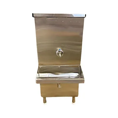 Commercial Rust Proof Stainless Steel 30 Litre Water Cooler with Single Tap for College Canteens and Industrial Use