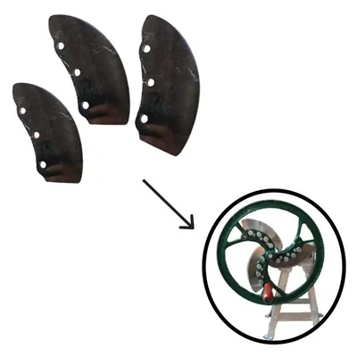 3 Pcs Blade For 10 kg Manual Saag Cutting Machine, Vegetable Cutter Bhaji Cutter