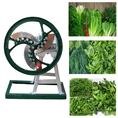 Golden Horn Hand Operated Table Top Frame Fitted Saag Cutter Machine with 3 Stainless Steel Blades For Kitchen Usage
