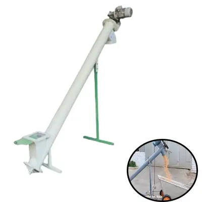 Farmiaze 5 ft Screw Conveyor for Transferring Powdered, Granular, Pelletized Material