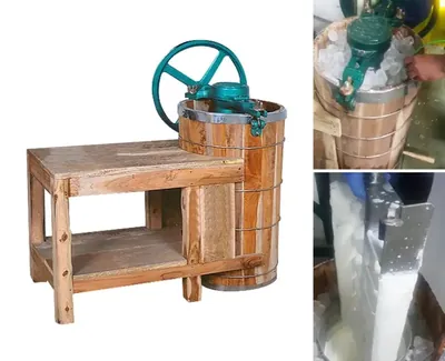 10 Litre Semi Automatic Kothi Ice Cream Machine without Motor