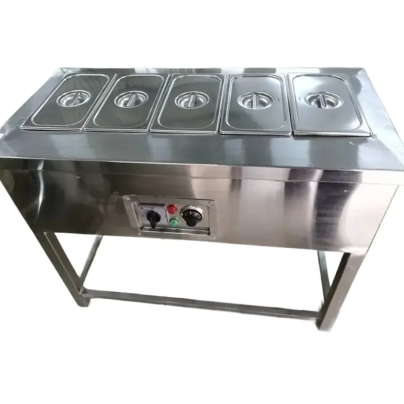 Premium 5 Pots 9 Litre Electric Operated 1/2 Bain Marie with Stand