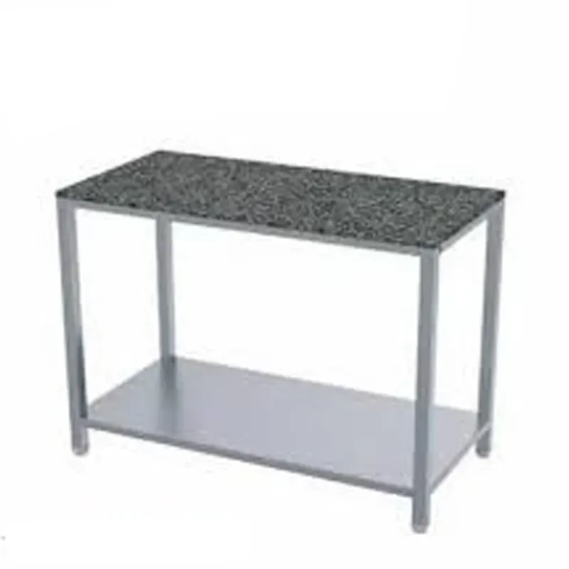 45 x 24 x 34 Inch, Extremely heavy and stable Stone Top Service Table with Rack