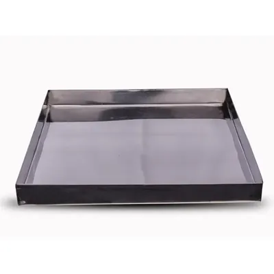 Stainless Steel Rectangular Multi-Purpose Food Showcase Tray For Shops (Size-16 x 14 Inch)