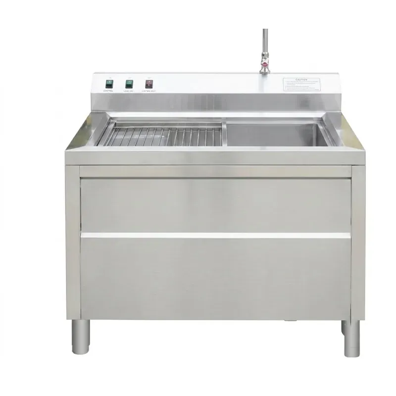 Single Basket Washer 100 kg/h with Stainless Steel for Washing Leafy & Soft Vegetable
