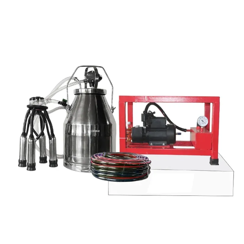 25 Litre Single Bucket (Model : GMM-200) Monoblock Milking Machine With 1 HP Motor, 200 LPM Pump and 20 ft Vacuum Pipe