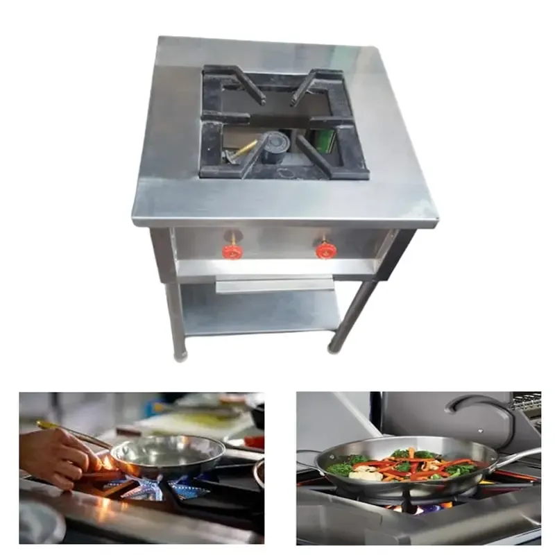 Stainless Steel 24 x 24 Inch Single Burner Range