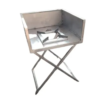 20 x 20 x 30 Inch Single Gas Burner With Front, Side Guard and Folding Stand