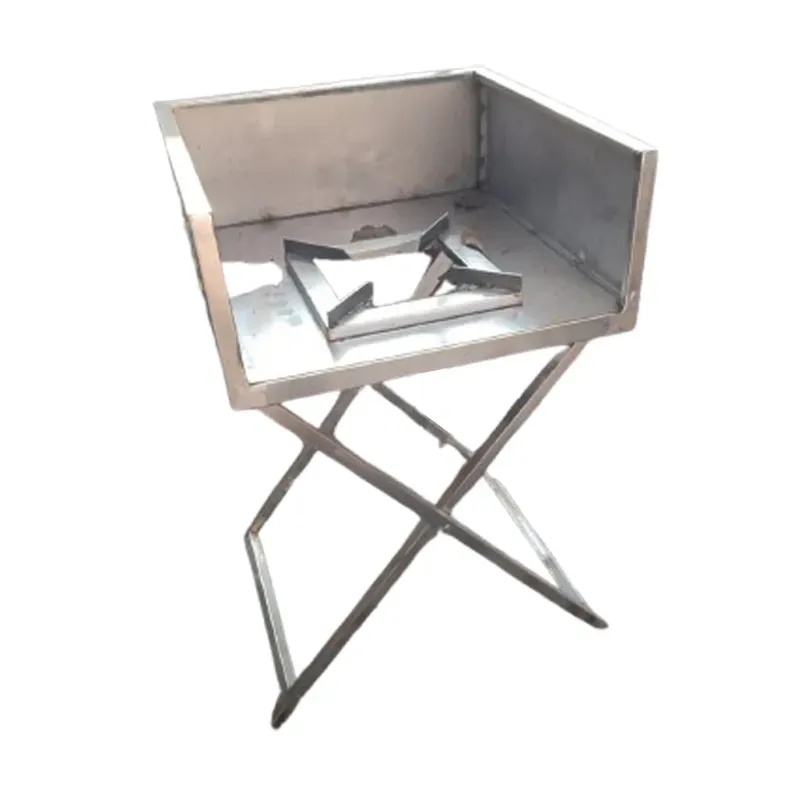 20 x 20 x 30 Inch Single Gas Burner With Front, Side Guard and Folding Stand