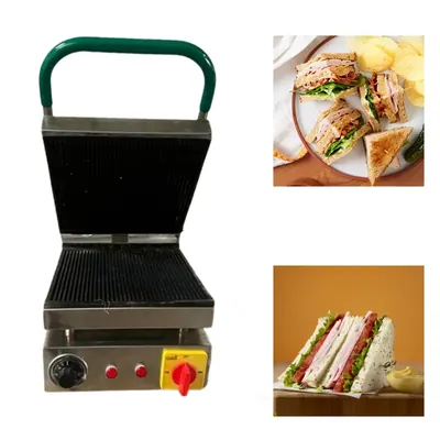 Commercial Single Sandwich Griller Plate Size 12 x 12 Inch, 2500 W