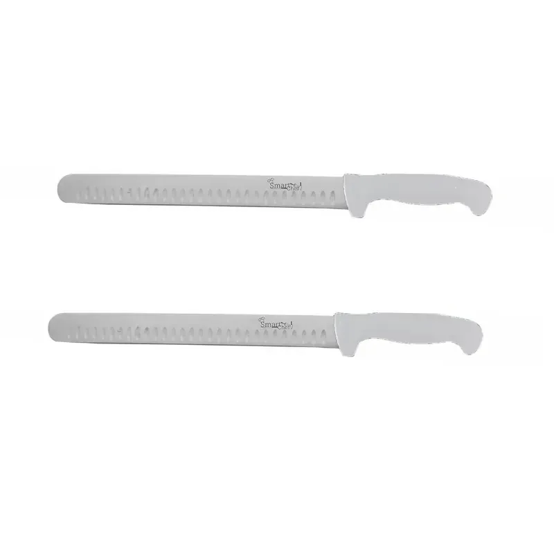 Smart Chef SC0101 Cook Ham Knife 2pcs, 12 Inch SS Blade Size, Precision Slicing for Ham, Roasts and Cold Cuts