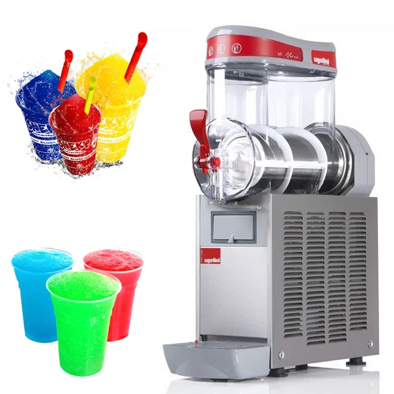 Ugolini MINI 1 Commercial Granita Slush, Margarita Smoothie, Frozen Drinks Beverage Maker Machine Dispenser, 6 L Capacity