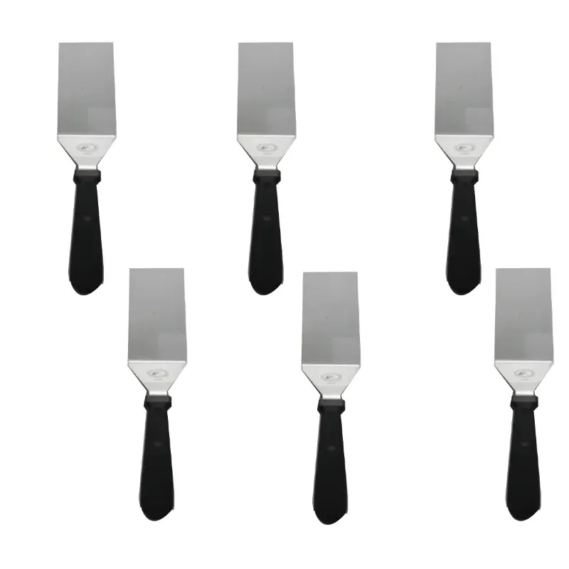 Smart Chef HS40118, 6 x 3 Inch Pizza Lifter/ Lifting Spatula 6pcs, Compact Cake and Pizza Server for Kitchens