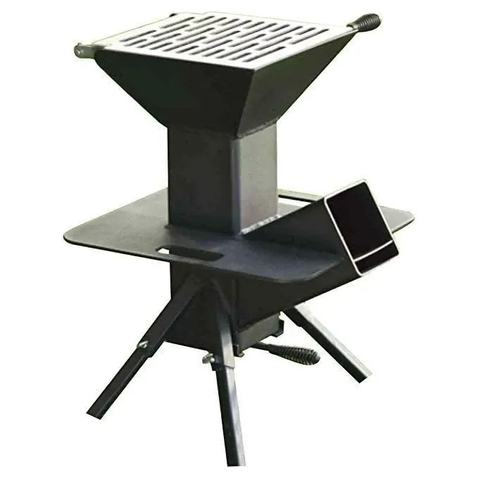Small Wood Fired Rocket Stove, Smokeless, for Home & Large Family, Thickness 2 mm, Iron