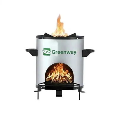Greenway Smart Stove, Smoke Less Mini Bioflame Wood Stove for Affordable Clean Cooking