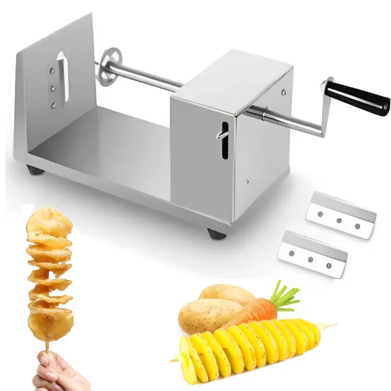 Stainless Steel Spiral/Twister French Fry Tornado Potato Cutter, Slicer Machine