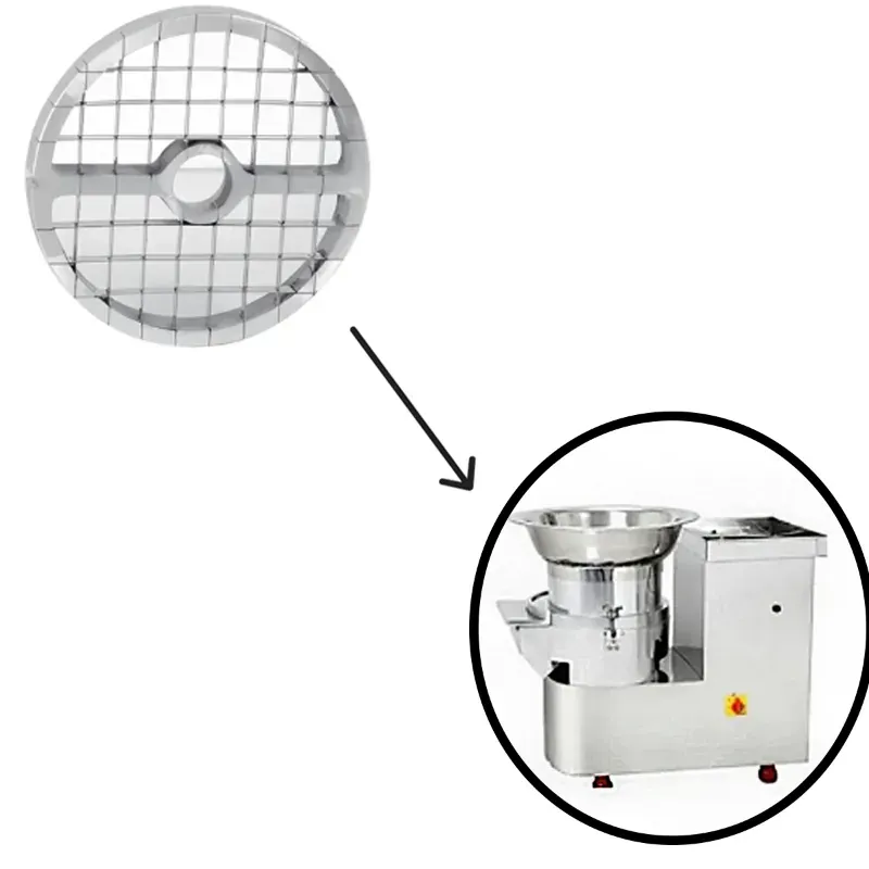 Square Blade Set (10 mm and 20 mm) For 2 HP Motor Operated Stainless Steel Body Vegetable Cutter Machine