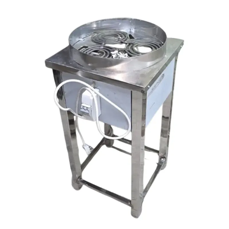 Premium 3 Coil Square Shape 8 kW Heavy Duty Electric Hot Plate With Stand for Commercial Use