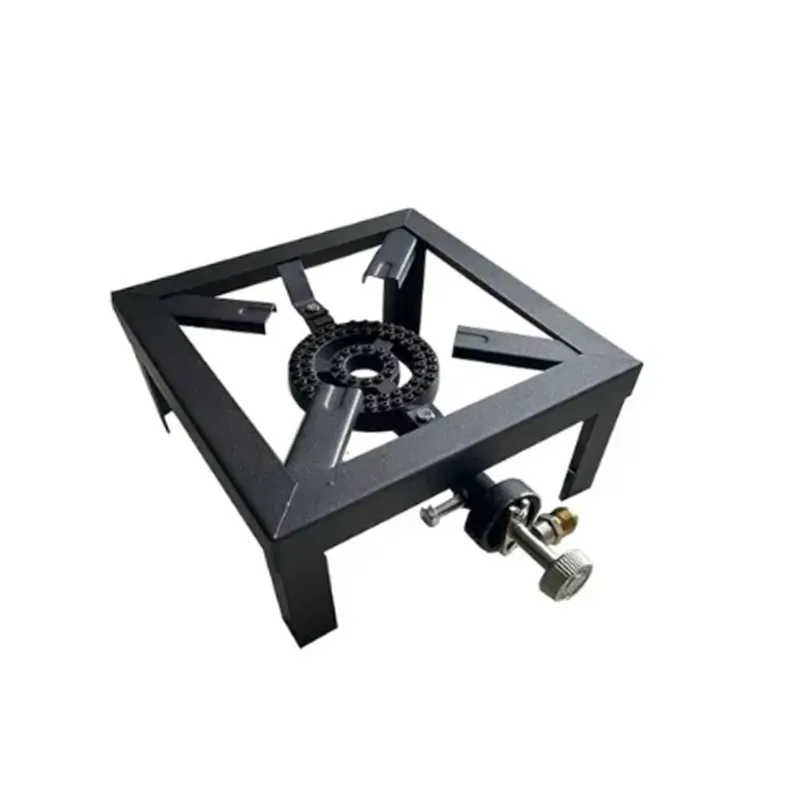 Alloy Steel 15 x 15 x 12 Inch Square Shaped Stove Chulha with Jodhpuri Burner Ideal for Both Domestic and Commercial Use