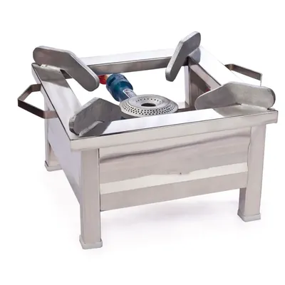 12 x 12 x 9 Inch Regular Square Stove Chulha, Stainless Steel Body