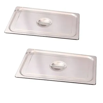 Stainless Steel 1/1 Gastronorm (GN) Pan Lid (Pack of 2)