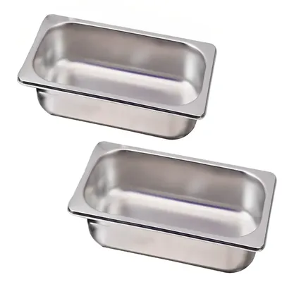 Malabar Premium SS 1/4 100 mm Depth GN Pan (Pack of 2)