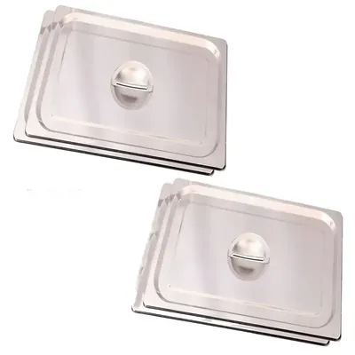 Malabar SS 1/6 Gastronorm (GN) Pan Lid (Pack of 4)