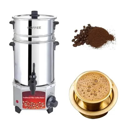 Commercial 4 L Stainless Steel Traditional Coffee Brewer 200 W