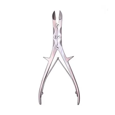 SS 12 Inch Bone Cutter, Orthopaedic Rongeur Straight Double Action Cutter for Forensics, Spine and Veterinary Use