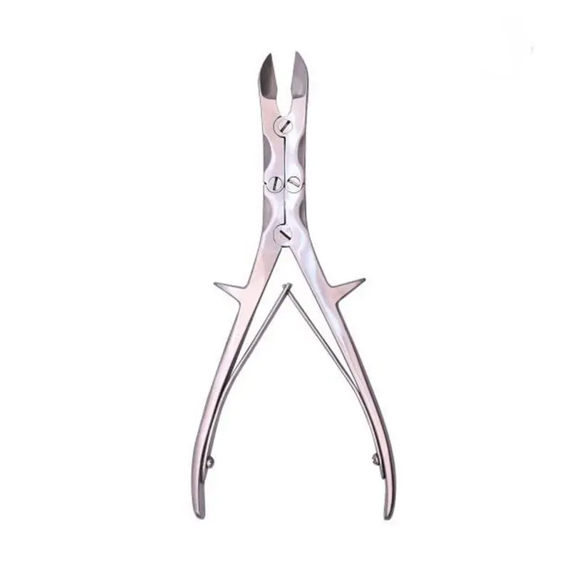 SS 12 Inch Bone Cutter, Orthopaedic Rongeur Straight Double Action Cutter for Forensics, Spine and Veterinary Use