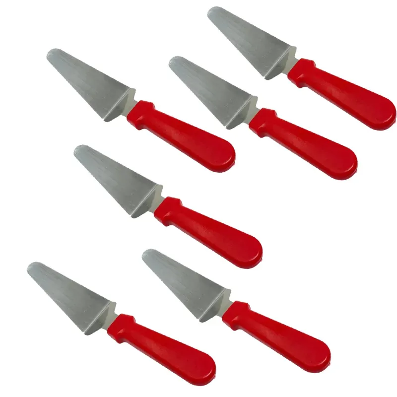 Smart Chef FZ902 Stainless Steel 16pcs Spatula 4 Inch x 3 Inch Blade Length for Commercial Restaurant