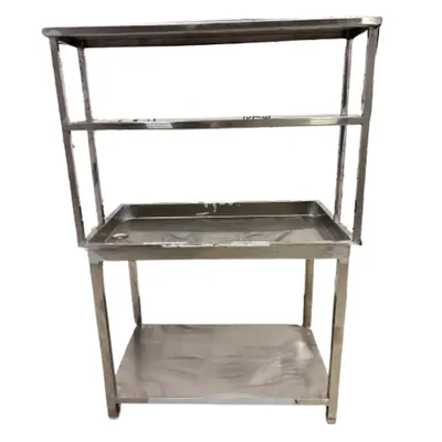 GBE 45 x 24 x 32 + 12 Inch Dish Landing Table with Pickup and Stainless Steel Body