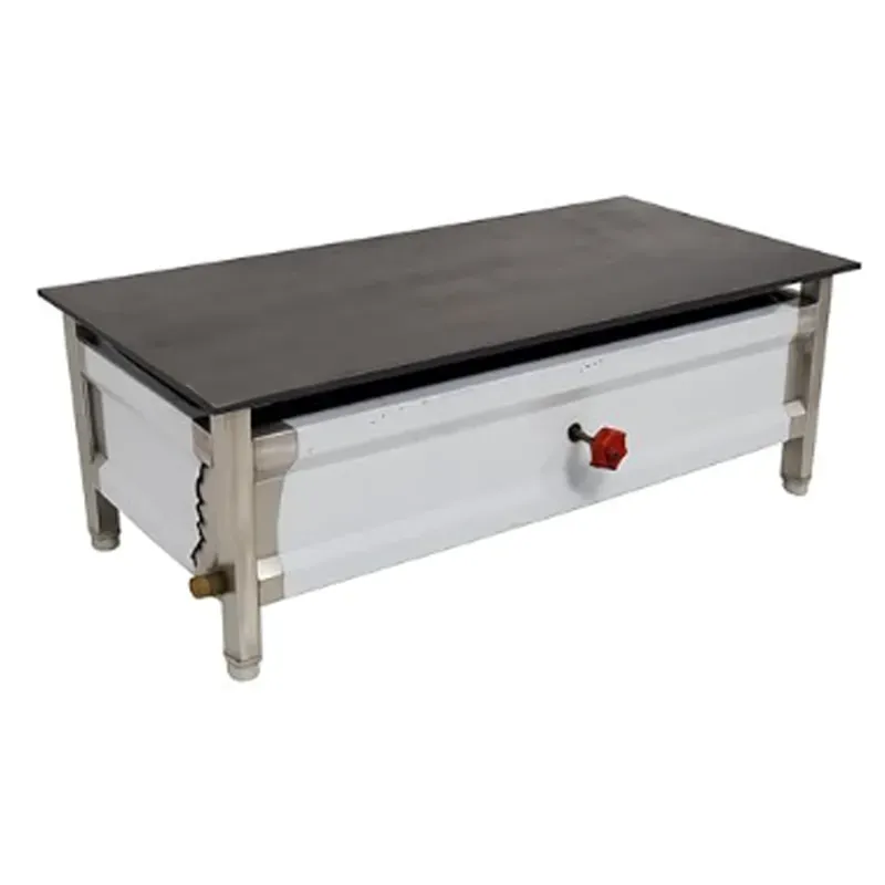 15 x 30 x 11 Inch Table Top Dosa Bhatti with 15 mm Tawa, Gas Operated
