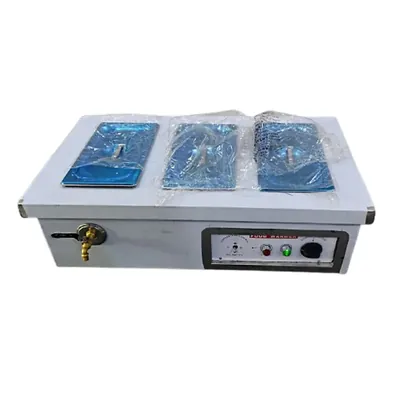 Heavy Duty SS 3 Pot Electric Bain Marie 1.5 kW, with 15 Litre Container for Buffet Warmer, Restaurants & Catering