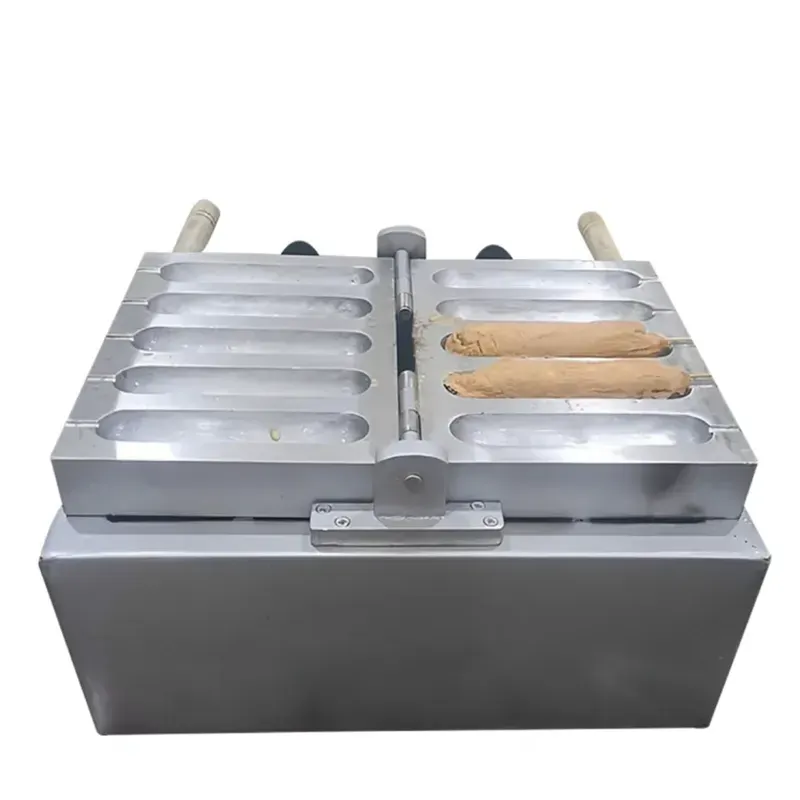 Commercial Gas Operated 5 Pcs Egg Sausage Roll Maker Machine