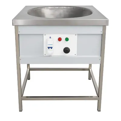 Electric 20 Inch Square Kadhai with MCB Feature, Stainless Steel Body