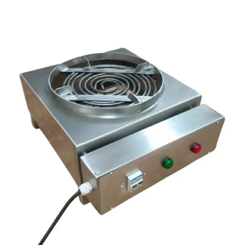 SS 15 x 15 Inch, 4 kW Electric Hot Plate with MCV Switch for Commercial Use and Outdoor Event Cooking