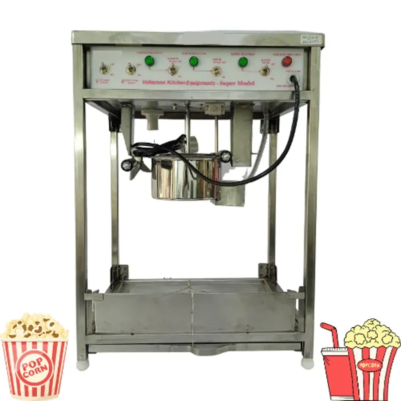 Volterson SS Electric Popcorn Machine Without Door, 250 g/Batch