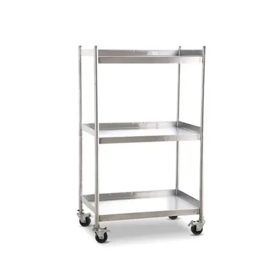 Rust Proof 30 x 20 x 36 Inch SS Service Trolleys For Commercial Kitchens, Hospitality, Medical Supplies