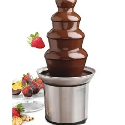 Heavy Duty 45 cm 4 Tier Chocolate Fountain With Stainless Steel Body
