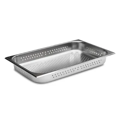 Malabar Stainless Steel Perforated Gn Pan 6 mm Hole Pan, Perforated Gastronorm Pan (1/1 65 mm)