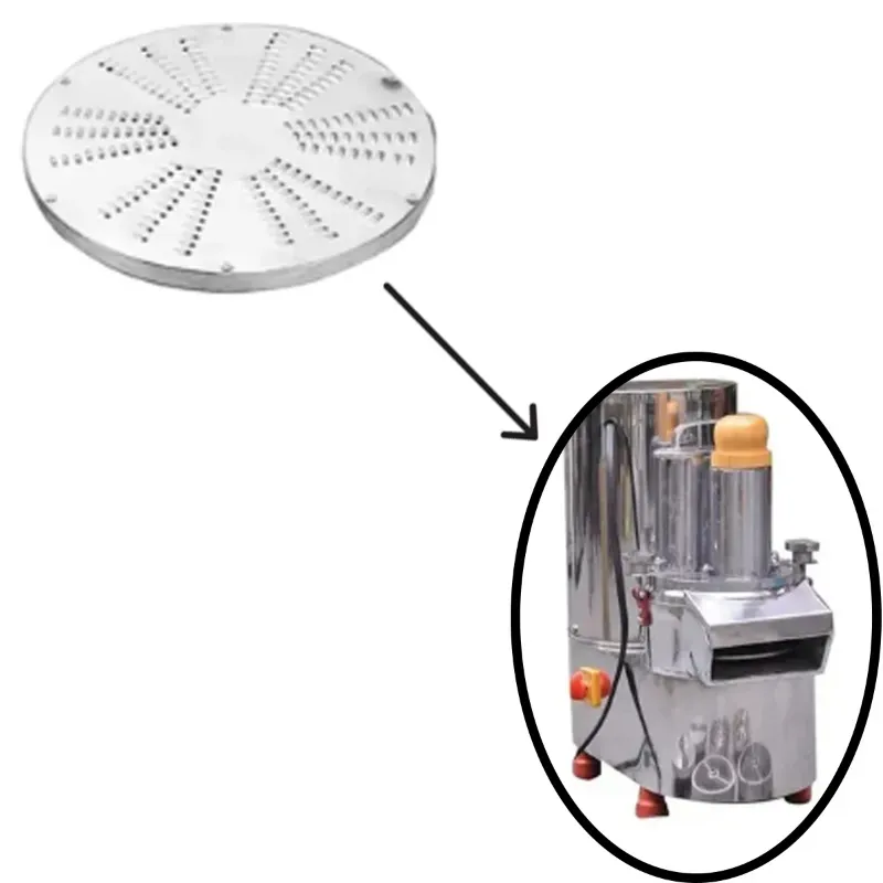 5 mm Grater Blade for Heavy Duty Stainless Steel Vegetables Cutting Machine 150-200 kg/Hr Capacity with 1 HP Motor