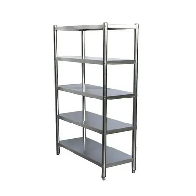 SS 35 x 14 x 48 Inch 5 Shelves Kitchen Rack For Commercial Kitchens, Restaurants and Bakeries